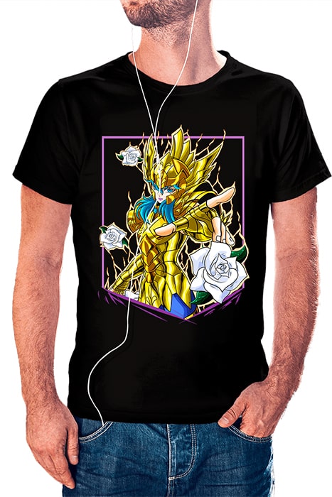 Afrodita de Piscis con marco recto y efecto de poder