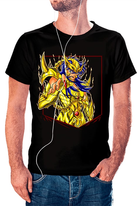 Milo de Escorpión con marco recto y efecto de poder