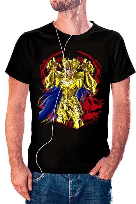 Saga de Geminis con fondo y líneas de sketch