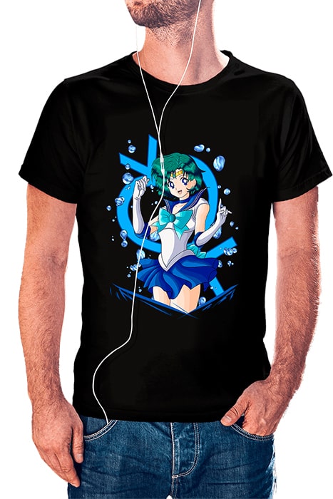 Sailor Mercury con símbolo